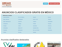 Tablet Screenshot of checalo-triques.com.mx
